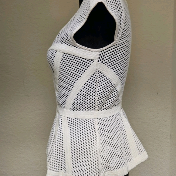 Bebe Peplum Top-Size Small - Picture 3 of 16